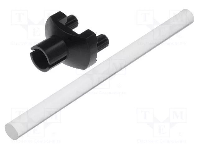 Fiber for LED; Ø3mm; L: 45mm; round; Front: flat MENTOR 1216.1003