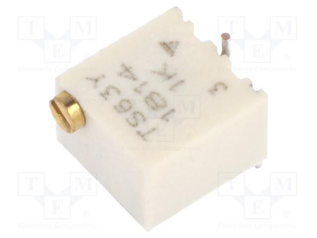 Potentiometer: mounting; horizontal,multiturn; 1kΩ; 250mW; SMD VISHAY TS63Y1K