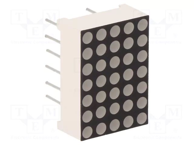 Display: LED; matrix; 5x7; red; 30÷60mcd; cathode; 12.7x17.8x6.3mm FORYARD FYM-7571AUHR-11