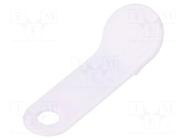 Pellet memory holder in a keychain; white IBUTTON.CC IBF-DS9093A/WH