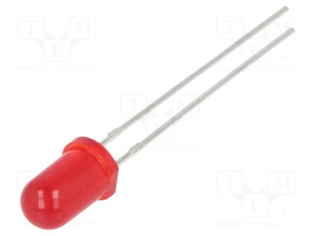 LED; red; 5mm; 8÷20mcd; 30°; Front: convex; 2÷2.5/2÷2.5VDC KINGBRIGHT ELECTRONIC L-57IID