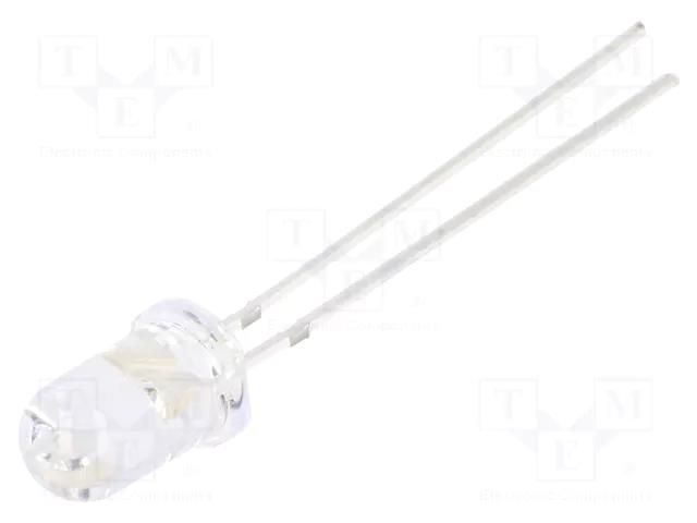 LED; orange; 5mm; 60000÷75000mcd; 15°; Front: convex; 1.9÷2.6VDC OPTOSUPPLY OS5OGA5111A