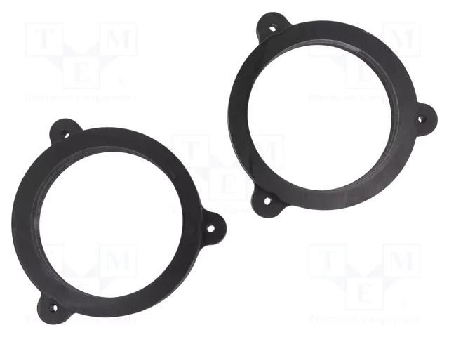 Spacer ring; MDF; 130mm; Dacia,Renault; impregnated; 2pcs. BASSER D.MDF.RENAULT04