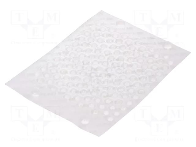 Self-adhesive foot; H: 3mm; translucent; polyetylene; Dim: 11x11mm 3M SJ6553/TR