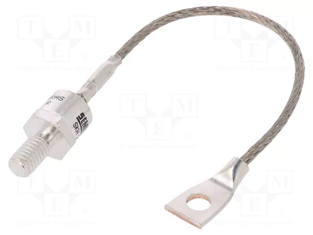 Diode: rectifying; 1.2kV; 20A; cathode to stud; E9; M6; screw type SEMIKRON DANFOSS SKR20/12