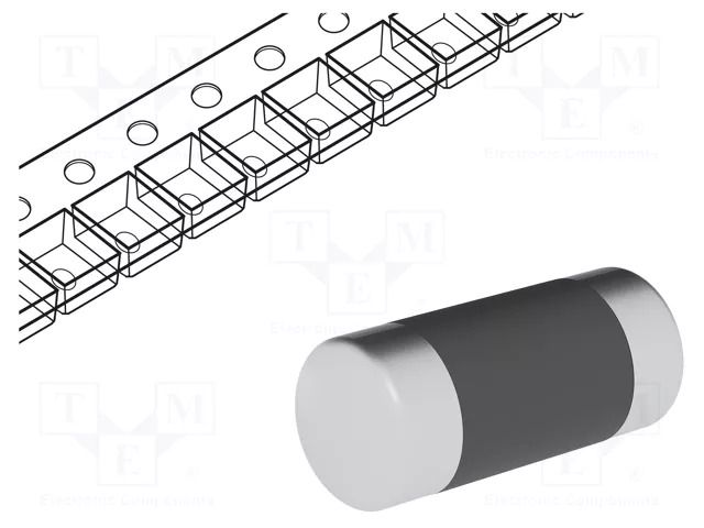 Resistor: thin film; SMD; 0207 MELF; 499kΩ; 1W; ±1%; Ø2.2x5.8mm VISHAY SMDMM0207-499K