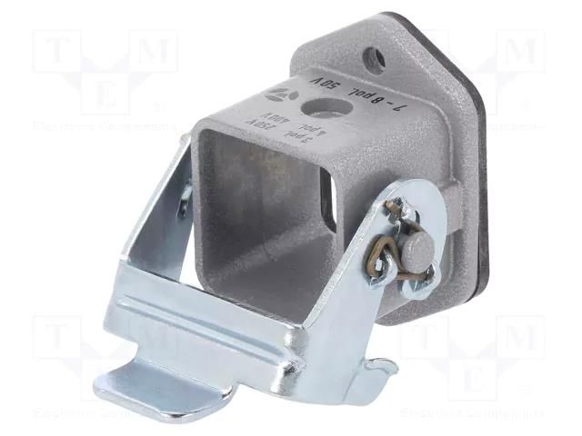 Enclosure: for HDC connectors; size 3; Locking: with latch WIELAND 76.320.0729.0