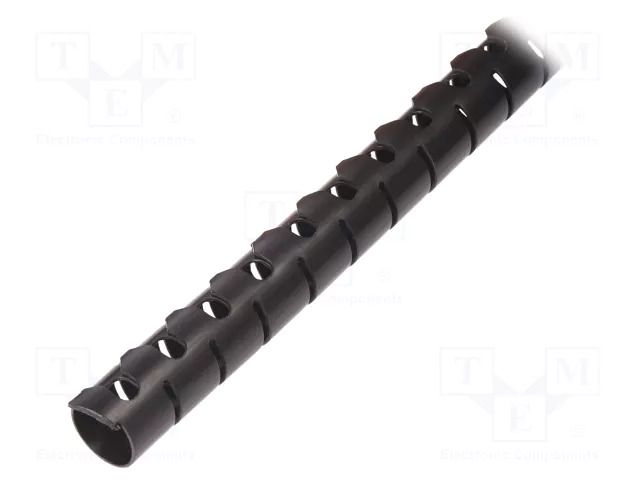 Spiral wrapping; 16mm; polypropylene; black; Helawrap HWPP HELLERMANNTYTON HWPP16-PP-BK-25