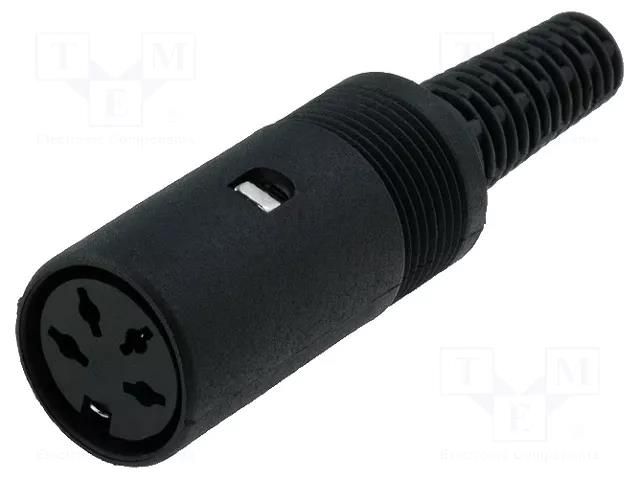 Connector: DIN; plug; female; PIN: 4; 216°; straight; for cable CHANGZHOU DAHUA IMP AND EXP (GROUP) CO DC-018