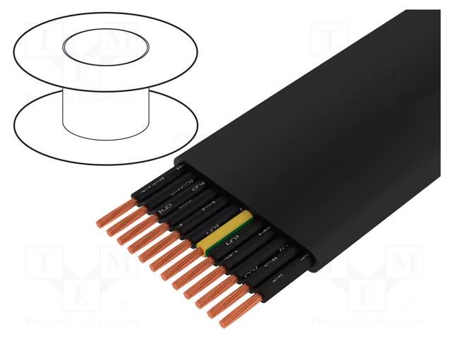 Wire; H05VVH6-F; 12G0.75mm2; unshielded; 300V,500V; Cu; stranded TKD TKD-3000586