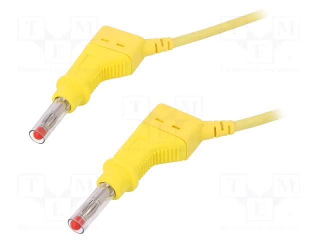 Test lead; 32A; banana plug 4mm,both sides; Urated: 600V; Len: 2m STÄUBLI XZG425/SIL-20024