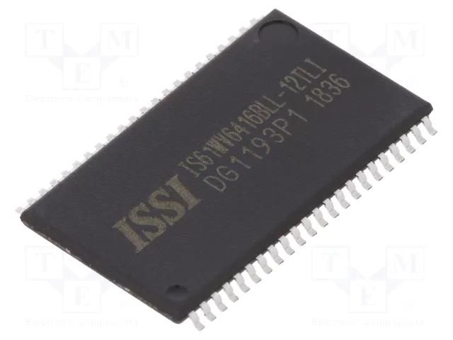 IC: SRAM memory; 1MbSRAM; 64kx16bit; 3.3V; 12ns; TSOP44 II ISSI WV6416BLL-12TLI