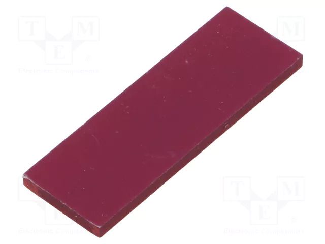 Front panel; 1M Modulbox One; semi-transparent red ITALTRONIC IT-P05010835S