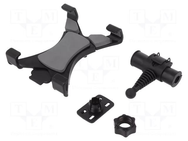 Car holder; black; for headrest; 7÷10.1" QOLTEC QOLTEC-51224