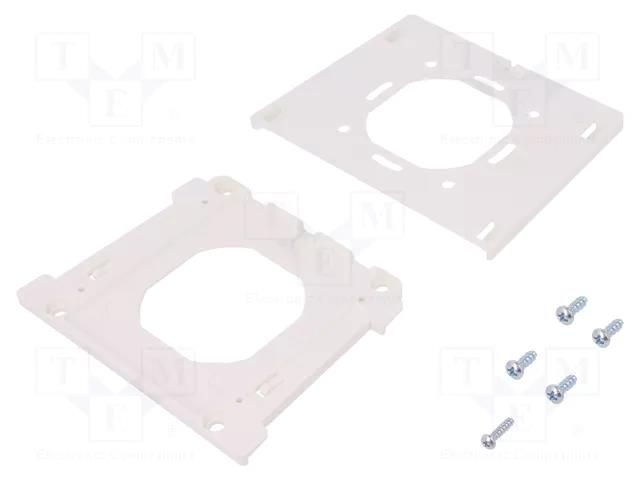 Wall mounting element; polyamide; white; BoPad; 75x75mm BOPLA VESA-WB-9016