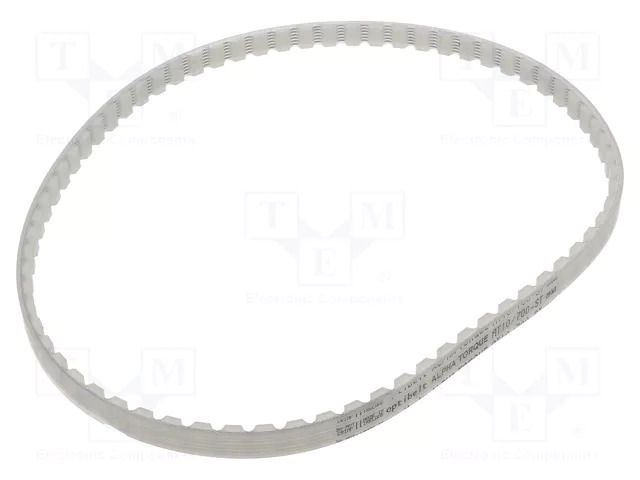 Timing belt; AT10; W: 10mm; H: 5mm; Lw: 700mm; Tooth height: 2.5mm OPTIBELT AT10-700-10-77ZA