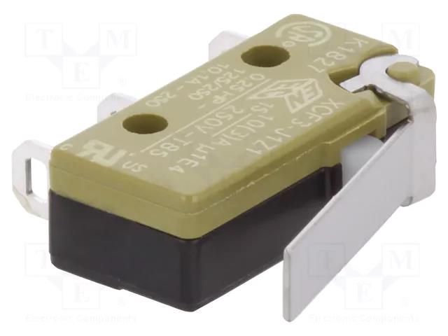 Microswitch SNAP ACTION; with lever; SPDT; ON-(ON); Pos: 2; XC SAIA-BURGESS XCF3-J1Z1