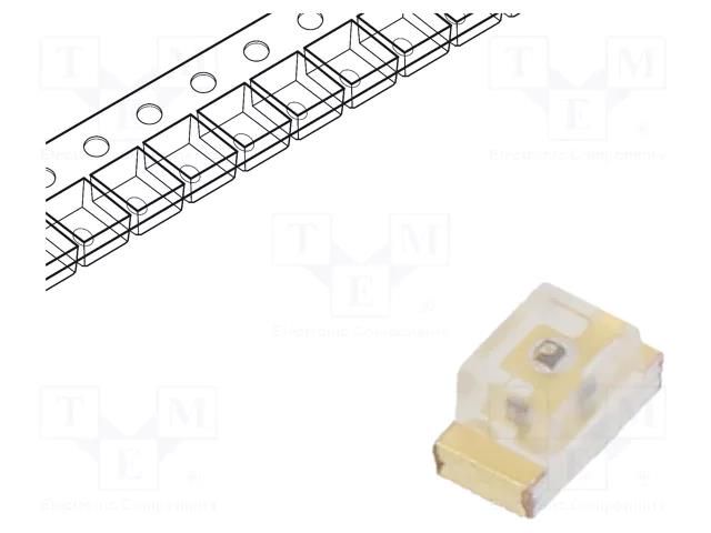 LED; yellow green; SMD; 0603; 16÷21mcd; 1.7÷2.4VDC; 1.6x0.8x0.8mm EVERLIGHT 19-21SYGC/S530-E2