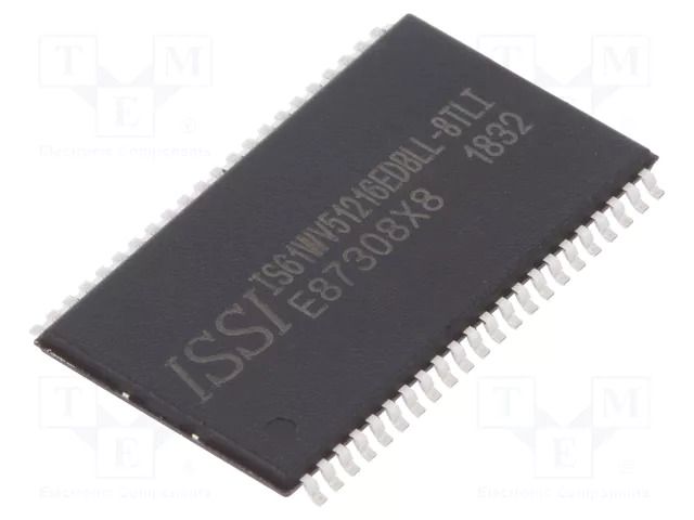 IC: SRAM memory; 8MbSRAM; 512kx16bit; 2.4÷3.6V; 8ns; TSOP44 II ISSI 61WV51216EDBLL8TLI