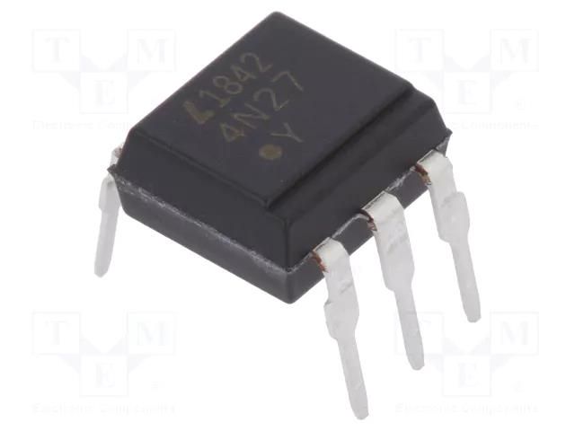 Optocoupler; THT; Ch: 1; OUT: transistor; Uinsul: 1.5kV; Uce: 30V LITEON 4N27-LIT