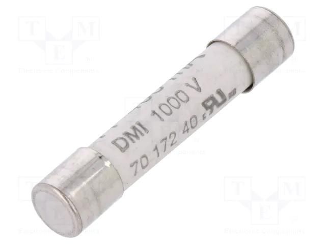 Fuse: fuse; 400mA; 1kVAC; ultra rapid; ceramic,cylindrical; brass SIBA 7017240.0.4