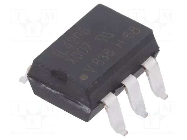 Optotriac; 5.3kV; triac; Gull wing 6; Ch: 1; 10kV/μs VISHAY IL4208-X007T