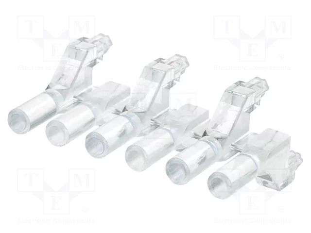 Fiber for LED; Ø3mm; L: 15mm; No.of mod: 6; round; Front: flat MENTOR 1272.1016