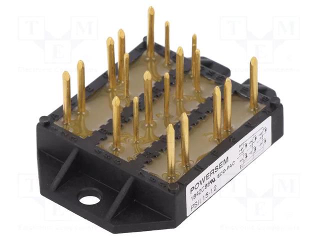 Module: IGBT; transistor/transistor; IGBT three-phase bridge POWERSEM PSII15/12