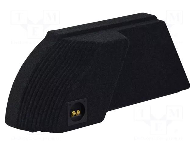 Car loudspeaker enclosure; MDF; black melange; 250mm; Subaru BASSER OBGL.SUBARU.02R