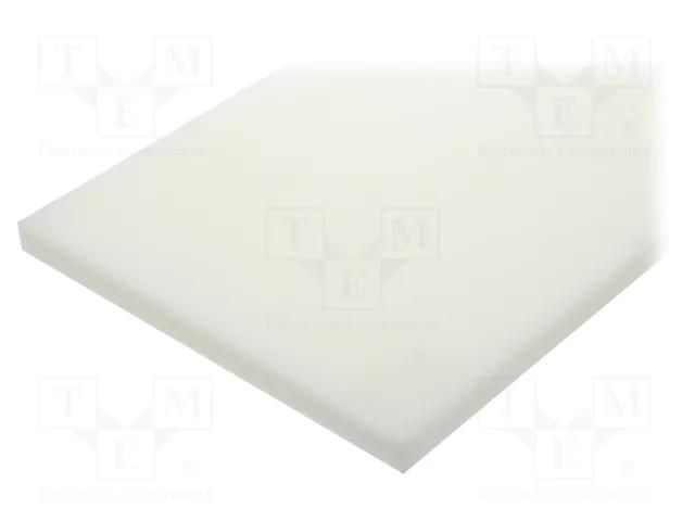 Sheet; Dim: 300x500mm; Thk: 15mm; natural; 0.15m2 MITSUBISHI CHEMICAL ADV. MATERIALS 17001194N015030005
