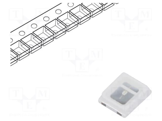 LED; blue; SMD; 2835,PLCC2; 3÷6lm; 2.8÷3.5VDC; 2.8x3.5x0.8mm; 120° REFOND RF-BNRI35TS-CK-N