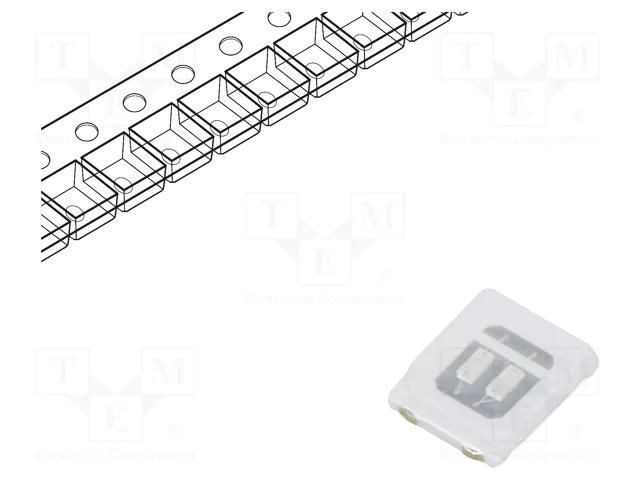 LED; blue; SMD; 2835,PLCC2; 12÷22lm; 2.8÷3.4VDC; 2.8x3.5x0.65mm REFOND RF-BNRI35TS-DK-2T