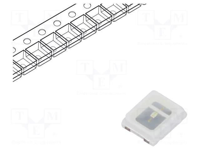 LED; green; SMD; 2835,PLCC2; 16÷24lm; 2.9÷3.5VDC; 2.8x3.5x0.8mm REFOND RF-GNRI35TS-CK-N