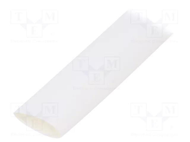 Heat shrink sleeve; thin walled; 3: 1; 9mm; L: 30m; white; -55÷135°C HELLERMANNTYTON TF31-9/3WH30