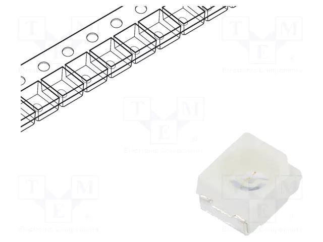 LED; blue; SMD; 3528,PLCC2; 200÷650mcd; 3.5x2.8x1.8mm; 120°; 20mA REFOND RF-BNRA30TS-CE