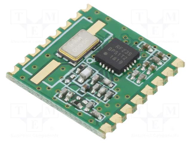 Module: RF; FM transceiver; FSK; 868MHz; SPI; -121dBm; 1.8÷3.6VDC HOPE MICROELECTRONICS RFM23B-868S2