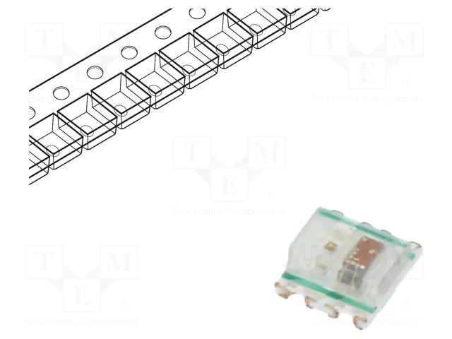 Programmable LED; RGB; SMD; 2020; 3.7÷5.3VDC; 2x2x0.84mm; 2kHz WORLDSEMI WS2812C-2020