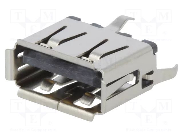 Connector: USB A; socket; on PCBs; THT; PIN: 4; straight; USB 2.0 MOLEX MX-105057-0001