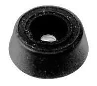 Rubber Foot with Metal Washer - 7/8" Diameter x 5/16" Thickness 9120