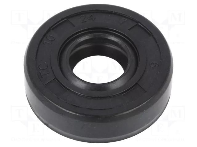 Oil seal; NBR caoutchouc; Thk: 7mm; -40÷100°C; Shore hardness: 70 ORING USZCZELNIENIA TECHNICZNE S-10X24X7-AOTC-N