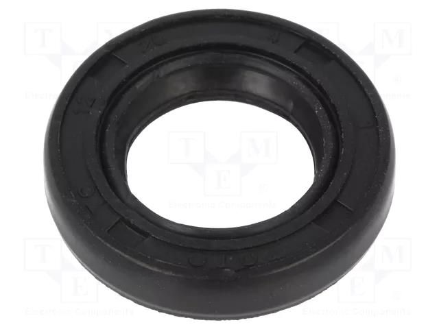 Oil seal; NBR caoutchouc; Thk: 4mm; -40÷100°C; Shore hardness: 70 ORING USZCZELNIENIA TECHNICZNE S-12X20X4-AOTC-N