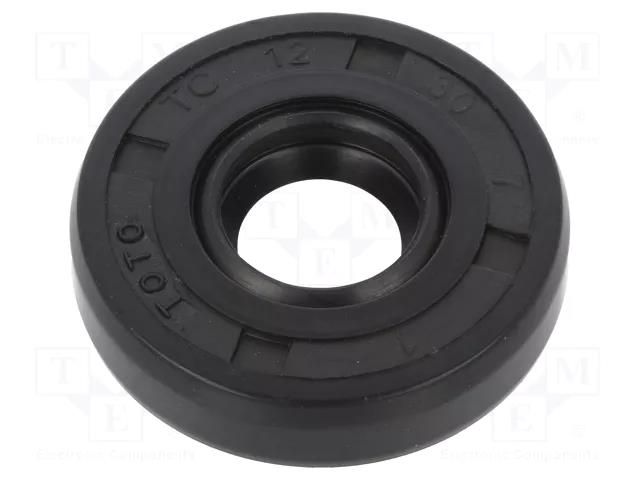 Oil seal; NBR caoutchouc; Thk: 7mm; -40÷100°C; Shore hardness: 70 ORING USZCZELNIENIA TECHNICZNE S-12X30X7-AOTC-N