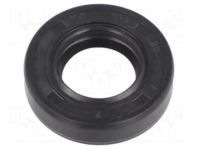 Oil seal; NBR caoutchouc; Thk: 7mm; -40÷100°C; Shore hardness: 70 ORING USZCZELNIENIA TECHNICZNE S-15X28X7-AOTC-N