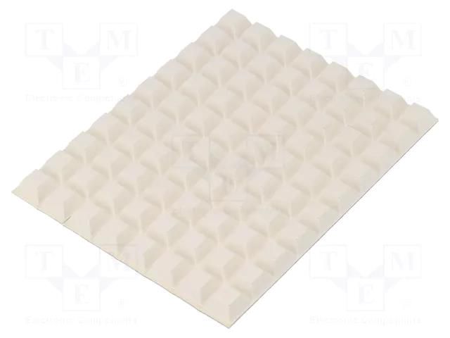 Self-adhesive foot; H: 5.8mm; white; polyurethane; Bumpon 3M SJ5018/WH