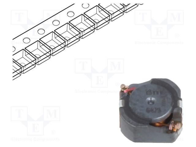 Inductor: wire; SMD; 150uH; 1548mΩ; ±20%; 5.3x5x2.7mm; 320mA TRACO POWER TCK-161
