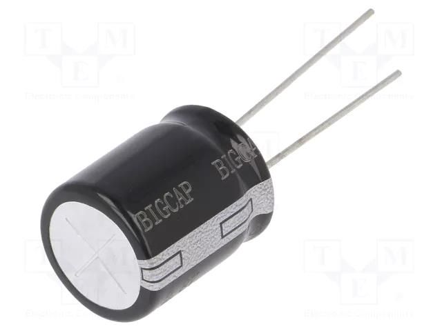 Supercapacitor; THT; 20F; 2.8VDC; ±20%; Ø16x20mm; 40mΩ; -40÷65°C BIGCAP BUP002R8L206FC