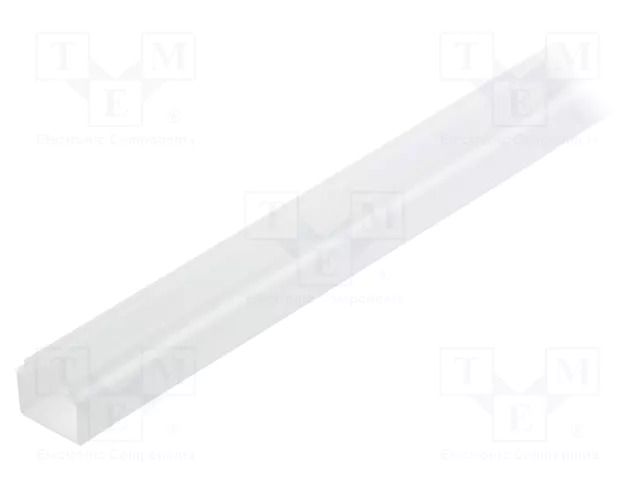 Cover for LED profiles; white; 1m; Kind of shutter: E7; push-in TOPMET TOP-C1070038