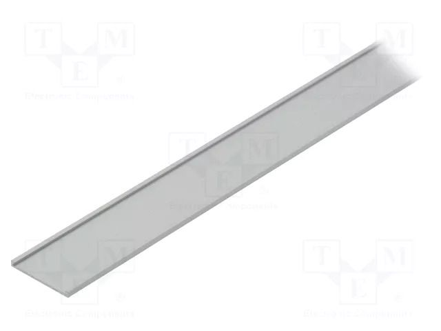 Cover; silver; 1m; VARIO30-09; aluminium; anodized; for profiles TOPMET TOP-V3330020