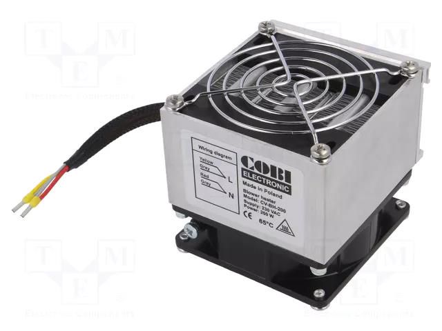 Blower; heating; 200W; 230VAC; IP20; for DIN rail mounting COBI ELECTRONIC CV-HB-200