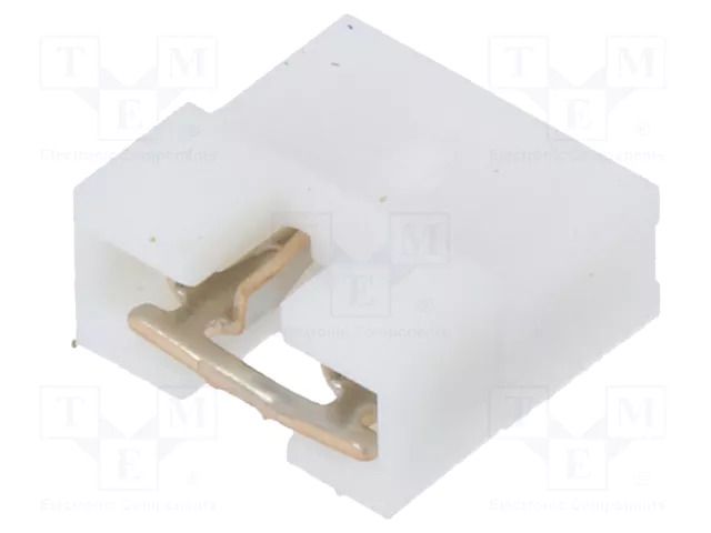 Connector: pin strips; jumper; female; straight; 2.54mm; 1x2; white AMPHENOL COMMUNICATIONS SOLUTIONS 68786-202LF